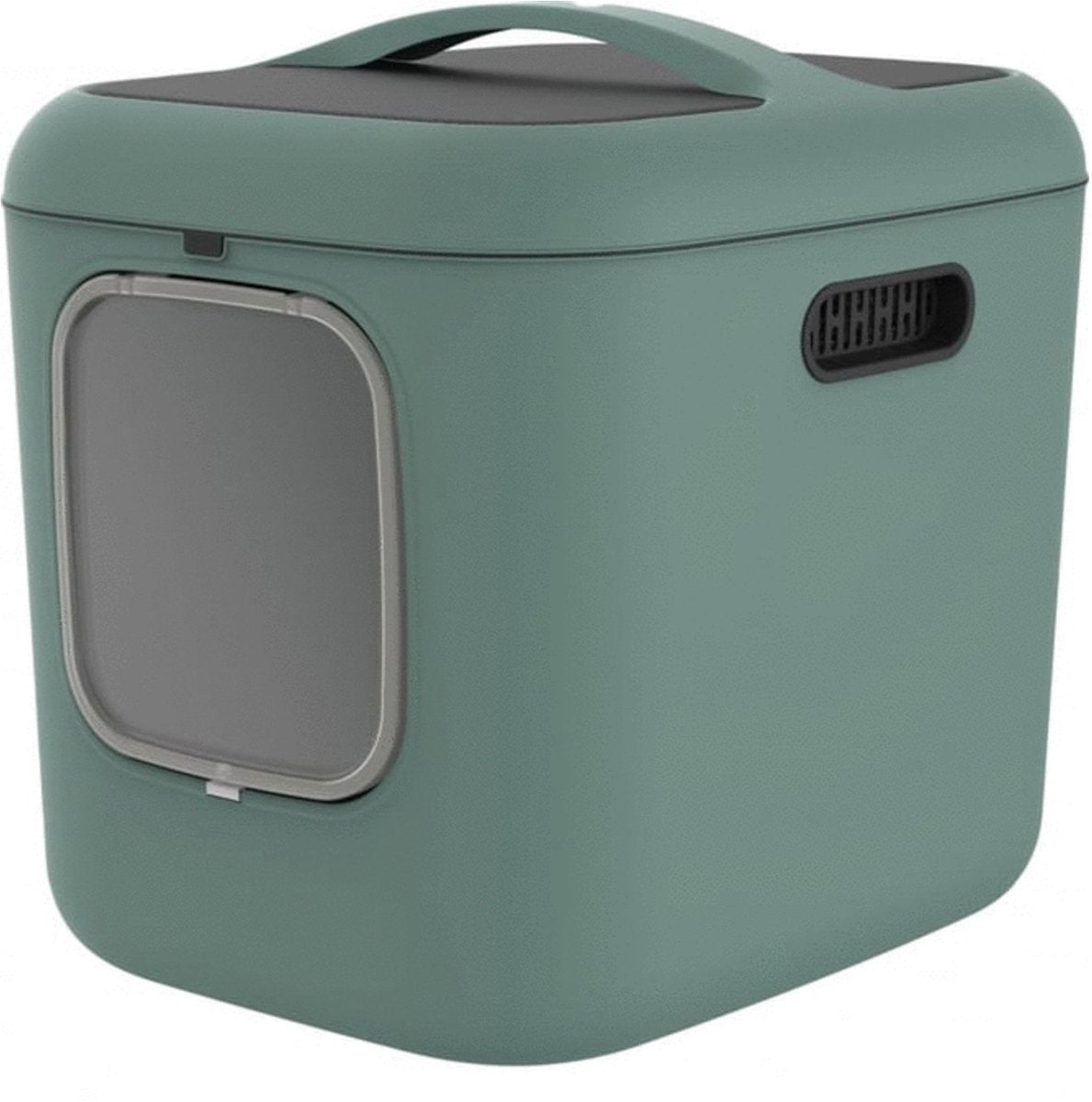 Rotho mypet litter box biala xl 62x50x58 cm - cat toilet - green