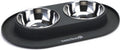 Beeztees - dinerset hond - siliconen - antraciet - 40x24x4,5 cm
