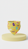 Sunshine Yellow Graphic Print Pet Bandana