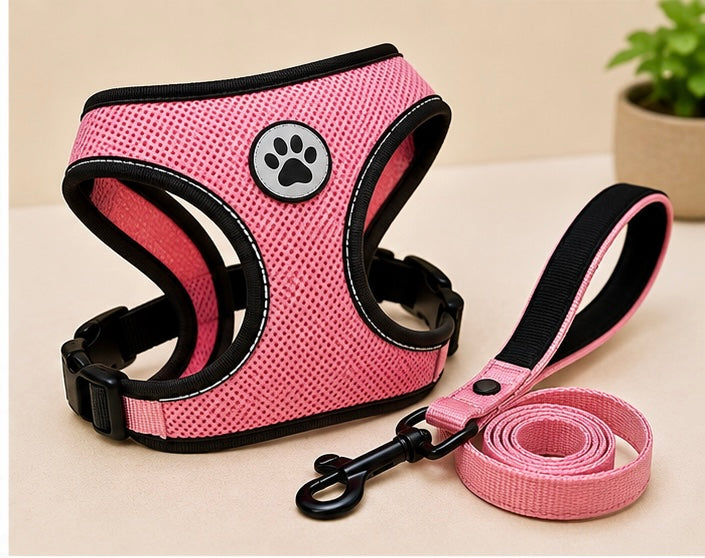 Adjustable Pet Harness & Leash Set