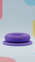 Vivid Violet Plush Cat Bed