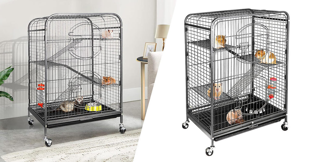Zewnętrzna klatka dla zwierząt na kółkach